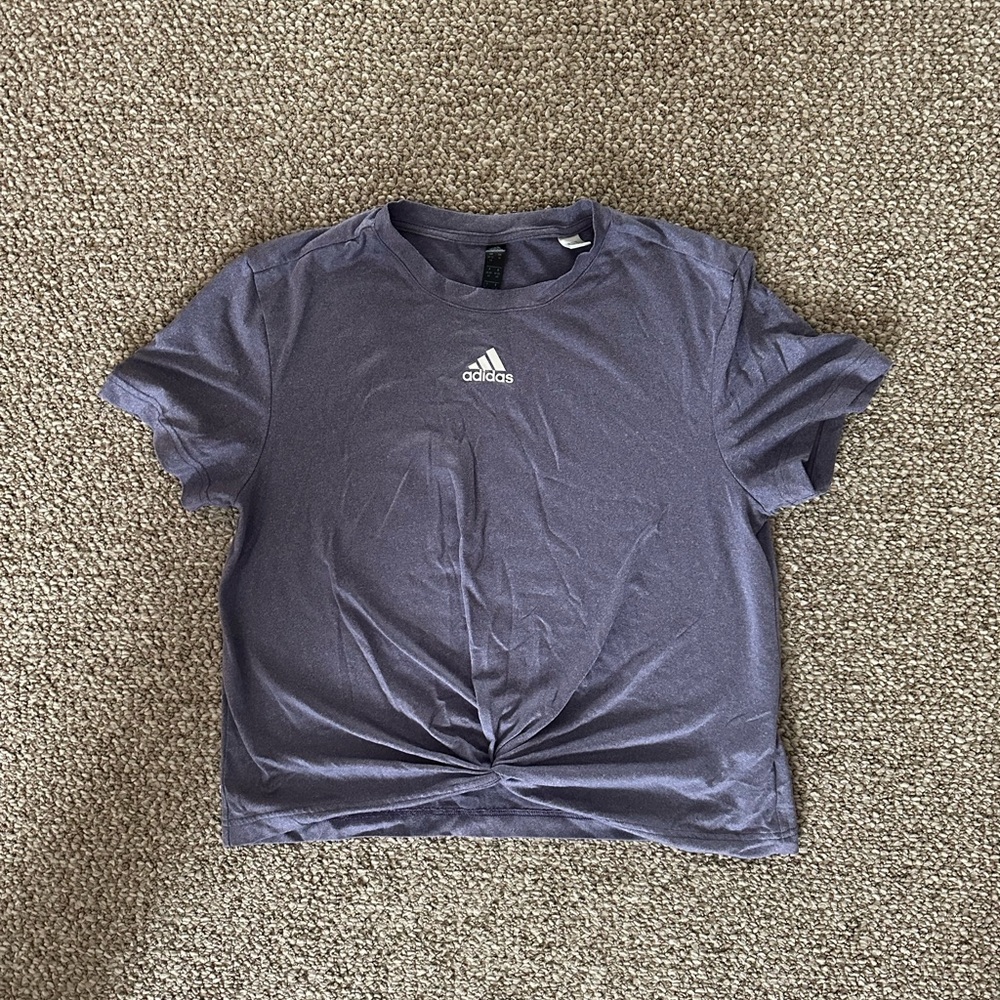 Purple Adidas active wear t-shirt